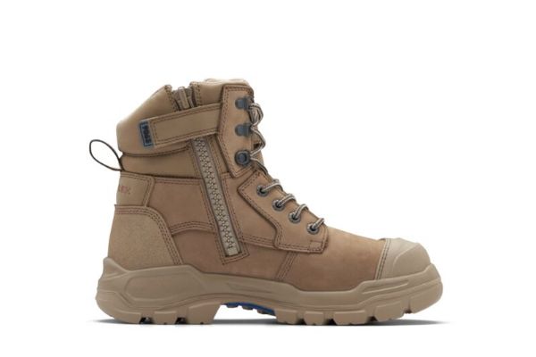 Picture of BLUNDSTONE 9063 UNISEX ROTOFLEX SAFETY BOOTS - STONE NUBUCK